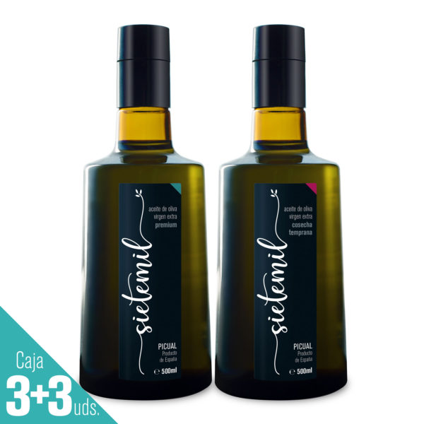 Aceite de Oliva Virgen Extra Sietemil Cosecha Temprana + Premium 500ml
