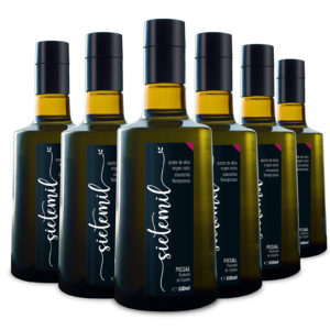 6 unidades de Aceite de Oliva Virgen Extra Sietemil Cosecha Temprana 500ml